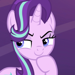 Size: 742x742 | Tagged: safe, screencap, starlight glimmer, g4, shadow play, female, solo, thinking