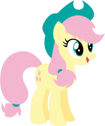 Size: 1024x1229 | Tagged: safe, artist:ra1nb0wk1tty, applejack, fluttershy, earth pony, pony, g4, female, mare, palette swap, recolor, simple background, solo, transparent background