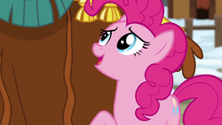 Size: 1280x720 | Tagged: safe, screencap, pinkie pie, prince rutherford, pony, yak, g4, not asking for trouble
