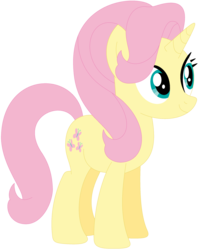 Size: 1024x1292 | Tagged: safe, artist:ra1nb0wk1tty, fluttershy, starlight glimmer, pony, unicorn, g4, female, mare, palette swap, recolor, simple background, solo, transparent background