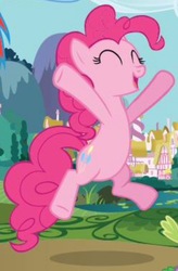 Size: 640x977 | Tagged: safe, pinkie pie, g4, cropped, cute, diapinkes, eyes closed, happy, solo focus