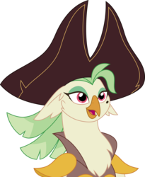 Size: 4090x5000 | Tagged: safe, artist:dashiesparkle, captain celaeno, parrot, anthro, g4, my little pony: the movie, absurd resolution, bedroom eyes, clothes, female, hat, lidded eyes, mole, open mouth, pirate, pirate hat, simple background, smiling, transparent background, vector