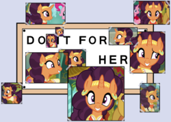 Size: 1080x768 | Tagged: safe, saffron masala, g4, my little pony: friendship is magic, spice up your life, do it for her, exploitable meme, looking at you, male, meme, the simpsons