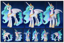 Size: 5000x3375 | Tagged: safe, artist:nazegoreng, princess celestia, alicorn, pony, g4, absurd resolution, cute, female, irl, mare, photo, plushie, slender, smiling, solo, spread wings, thin, wings