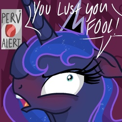 Size: 775x774 | Tagged: safe, artist:darkest-lunar-flower, princess luna, alicorn, pony, g4, angry, blushing, eyelashes, female, mare