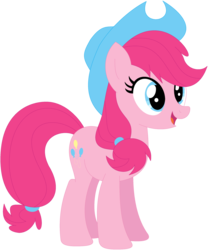 Size: 1024x1229 | Tagged: safe, artist:ra1nb0wk1tty, applejack, pinkie pie, earth pony, pony, g4, cowboy hat, female, hat, mare, palette swap, recolor, simple background, solo, stetson, transparent background