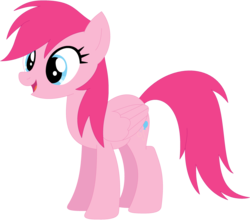 Size: 1024x903 | Tagged: safe, artist:ra1nb0wk1tty, pinkie pie, rainbow dash, pegasus, pony, g4, female, mare, palette swap, recolor, simple background, solo, transparent background