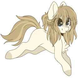 Size: 2048x2048 | Tagged: safe, artist:cinnamontee, oc, oc only, oc:tegan, earth pony, pony, chest fluff, female, high res, mare, simple background, solo, tongue out, transparent background