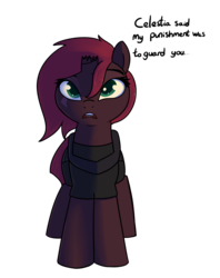 Size: 1172x1483 | Tagged: safe, artist:neuro, fizzlepop berrytwist, tempest shadow, pony, unicorn, g4, my little pony: the movie, alternate hairstyle, armor, broken horn, eye scar, female, horn, implied storm king, mare, scar, simple background, solo, transparent background