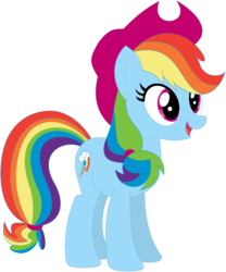 Size: 1024x1229 | Tagged: safe, artist:ra1nb0wk1tty, applejack, rainbow dash, earth pony, pony, g4, ashleigh ball, female, forthright filly, mare, recolor, simple background, solo, transparent background, voice actor joke