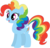 Size: 1024x992 | Tagged: safe, artist:ra1nb0wk1tty, pinkie pie, rainbow dash, earth pony, pony, g4, backwards cutie mark, dynamic dash, female, mare, recolor, simple background, solo, transparent background