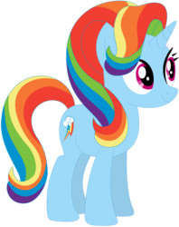Size: 1024x1293 | Tagged: safe, artist:ra1nb0wk1tty, rainbow dash, starlight glimmer, pony, unicorn, g4, female, mare, recolor, simple background, smiling, solo, transparent background