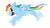 Size: 1024x579 | Tagged: safe, artist:starlightmist, rainbow dash, g4, female, simple background, solo, white background