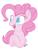 Size: 720x960 | Tagged: safe, artist:littlehybridshila, pinkie pie, earth pony, pony, g4, colored sketch, cute, diapinkes, female, mare, open mouth, simple background, smiling, solo