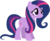 Size: 1024x830 | Tagged: safe, artist:ra1nb0wk1tty, fluttershy, twilight sparkle, pegasus, pony, g4, female, mare, palette swap, recolor, simple background, smiling, solo, transparent background