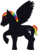 Size: 536x700 | Tagged: safe, artist:katkat-nomad, oc, oc only, offspring, parent:rainbow dash, parent:thunderlane, parents:thunderdash, solo