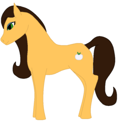 Size: 661x682 | Tagged: safe, artist:katkat-nomad, oc, oc only, offspring, parent:applejack, parent:trouble shoes, parents:troublejack, solo