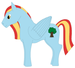 Size: 700x631 | Tagged: safe, artist:katkat-nomad, oc, oc only, offspring, parent:rainbow dash, parent:thunderlane, parents:thunderdash, solo