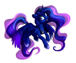 Size: 2460x2050 | Tagged: dead source, safe, artist:vird-gi, princess luna, alicorn, pony, g4, female, high res, looking at you, open mouth, simple background, solo, transparent background