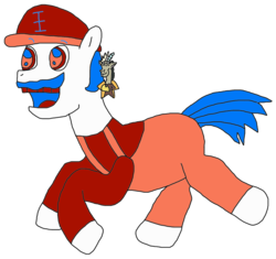 Size: 1427x1344 | Tagged: safe, artist:supahdonarudo, discord, pony, g4, bootleg, grand dad, has science gone too far?, male, mario, ponified, siivagunner, simple background, the flintstones, transparent background, vector, vinesauce, wat