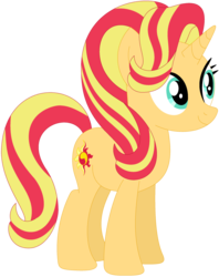 Size: 1024x1292 | Tagged: safe, artist:ra1nb0wk1tty, starlight glimmer, sunset shimmer, pony, unicorn, g4, female, mare, recolor, simple background, solo, transparent background