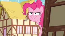 Size: 1920x1080 | Tagged: safe, screencap, pinkie pie, g4, secrets and pies, evil smile, female, grin, smiling, solo