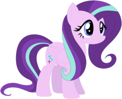 Size: 1024x829 | Tagged: safe, fluttershy, starlight glimmer, pegasus, pony, g4, female, mare, recolor, solo