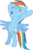 Size: 1280x1965 | Tagged: safe, artist:chubble-munch, rainbow dash, pegasus, pony, applebuck season, g4, bipedal, cute, dashabetes, eyes closed, female, flying, happy, hooves in air, mare, simple background, solo, standing on two hooves, standing up, transparent background, vector, wings