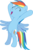 Size: 1280x1965 | Tagged: safe, artist:chubble-munch, rainbow dash, pegasus, pony, applebuck season, g4, my little pony: friendship is magic, bipedal, cute, dashabetes, eyes closed, female, flying, happy, hooves in air, mare, simple background, solo, standing up, transparent background, vector, wings