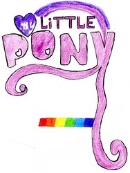 Size: 3328x4421 | Tagged: safe, artist:inkscapism, anniversary, happy birthday mlp:fim, logo, mlp fim's seventh anniversary, my little pony logo, no pony, traditional art