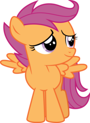 Size: 2854x3878 | Tagged: safe, artist:tomfraggle, scootaloo, pegasus, pony, g4, female, filly, foal, high res, simple background, solo, spread wings, transparent background, vector, wings