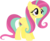 Size: 1024x831 | Tagged: safe, artist:ra1nb0wk1tty, fluttershy, sour sweet, pegasus, pony, g4, female, mare, recolor, simple background, solo, transparent background