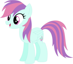 Size: 1024x902 | Tagged: safe, artist:ra1nb0wk1tty, rainbow dash, sunny flare, pegasus, pony, g4, female, mare, recolor, simple background, solo, transparent background