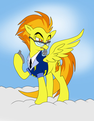 Size: 799x1024 | Tagged: artist needed, source needed, safe, spitfire, pegasus, pony, g4, clothes, cloud, female, mare, solo, spread wings, stopwatch, uniform, whistle, wings, wonderbolts, wonderbolts dress uniform