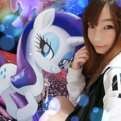 Size: 1279x1279 | Tagged: safe, rarity, human, g4, my little pony: the movie, irl, irl human, photo
