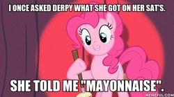 Size: 600x337 | Tagged: safe, edit, edited screencap, screencap, pinkie pie, baby cakes, g4, image macro, meme, memeful.com