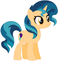 Size: 1024x1087 | Tagged: safe, artist:ra1nb0wk1tty, indigo zap, sunset shimmer, pony, unicorn, g4, female, mare, recolor, simple background, solo, transparent background