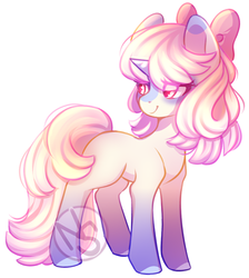 Size: 600x671 | Tagged: safe, artist:cabbage-arts, oc, oc only, oc:baby doll, pony, unicorn, commission, commissioner:nicklo, female, horn, simple background, solo, unicorn oc, white background
