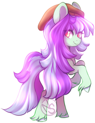 Size: 600x772 | Tagged: safe, artist:cabbage-arts, oc, oc only, oc:scout, earth pony, pony, commission, commissioner:nicklo, earth pony oc, female, rearing, solo