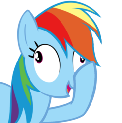 Size: 900x909 | Tagged: safe, artist:artiks, rainbow dash, pegasus, pony, g4, boop, derp, facehoof, female, mare, self-boop, simple background, solo, transparent background, vector, wat