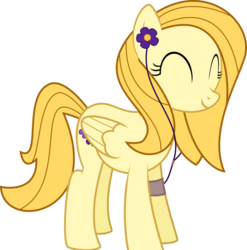 Size: 935x946 | Tagged: safe, artist:xenoneal, oc, oc only, oc:violet, pegasus, pony, .svg available, earbuds, eyes closed, female, mare, simple background, smiling, solo, svg, transparent background, vector