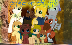 Size: 320x200 | Tagged: safe, artist:verrigo, artist:ziomal1987, pony, lord of the rings, ponified
