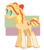 Size: 400x450 | Tagged: safe, artist:icelandicgirafarig, oc, oc only, oc:crab apple, earth pony, pony, bow, hair bow, offspring, parent:bright mac, parent:pear butter, parents:brightbutter, simple background, solo, transparent background, unshorn fetlocks