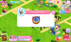 Size: 800x480 | Tagged: safe, gameloft, screencap, posey shy, princess luna, scootaloo, g4, mobile game