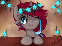Size: 320x240 | Tagged: safe, artist:browniealexia, oc, oc only, oc:everfree flower, paint tool sai
