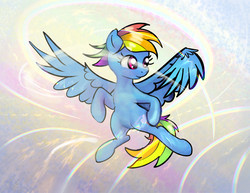 Size: 1184x914 | Tagged: safe, artist:xbi, rainbow dash, pegasus, pony, g4, female, flying, mare, solo