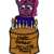 Size: 256x257 | Tagged: safe, artist:jayden schneider, fizzlepop berrytwist, tempest shadow, pony, unicorn, g4, my little pony: the movie, cake, candle, female, food, happy birthday mlp:fim, mlp fim's seventh anniversary, solo, tempest the birthday guest, title drop