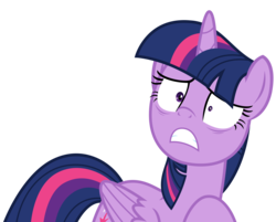Size: 5225x4206 | Tagged: safe, artist:sketchmcreations, twilight sparkle, alicorn, pony, g4, once upon a zeppelin, absurd resolution, frown, gritted teeth, raised hoof, shocked, shrunken pupils, simple background, transparent background, twilight sparkle (alicorn), vector