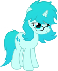 Size: 1280x1572 | Tagged: safe, artist:buckeyescozycafe, oc, oc only, oc:ocean shimmer, pony, unicorn, female, glasses, mare, simple background, solo, transparent background, vector