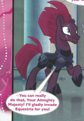 Size: 672x969 | Tagged: safe, storm king, tempest shadow, g4, my little pony: the movie, cropped, female, magazine, offscreen character, pure unfiltered evil, solo